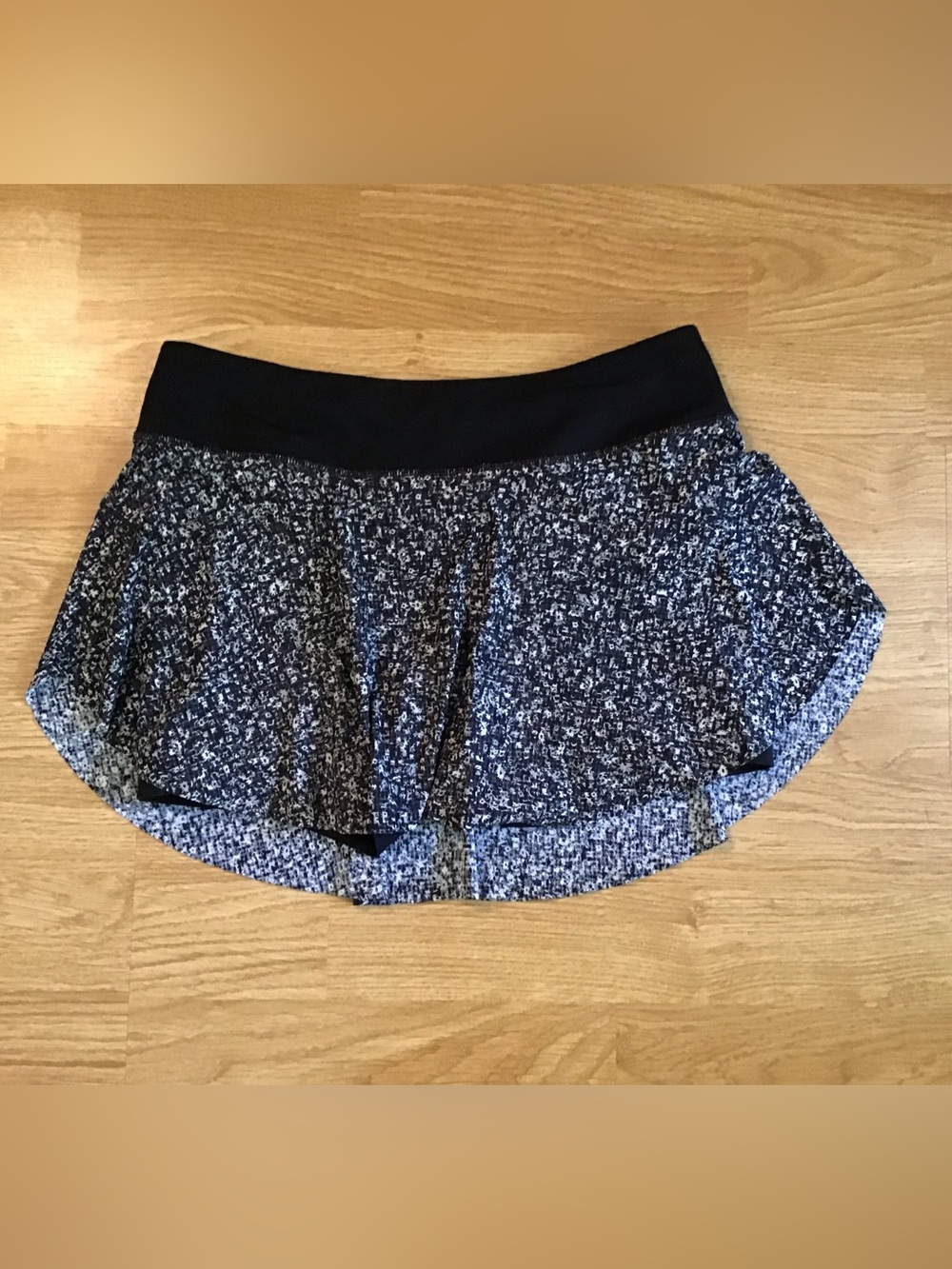 lululemon athletica Black Speckled Circle Skirt